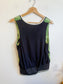 Melanie Lyne Sleeveless Top in Green/Black Print (Size S)