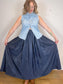 Full Maxi Skirt in Navy (Size L)