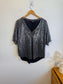 Dotty Made in Canada Metallic Sequin T-Shirt (Size M)