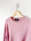 Vineyard Vines Wool & Cashmere Cable Knit Sweater in Pink (Size L/XL)