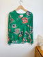 Part Two "Pax Blouse in Green Floral" (Size M/L)