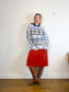J.Crew Mohair Wool Print Sweater (Size L/XL)