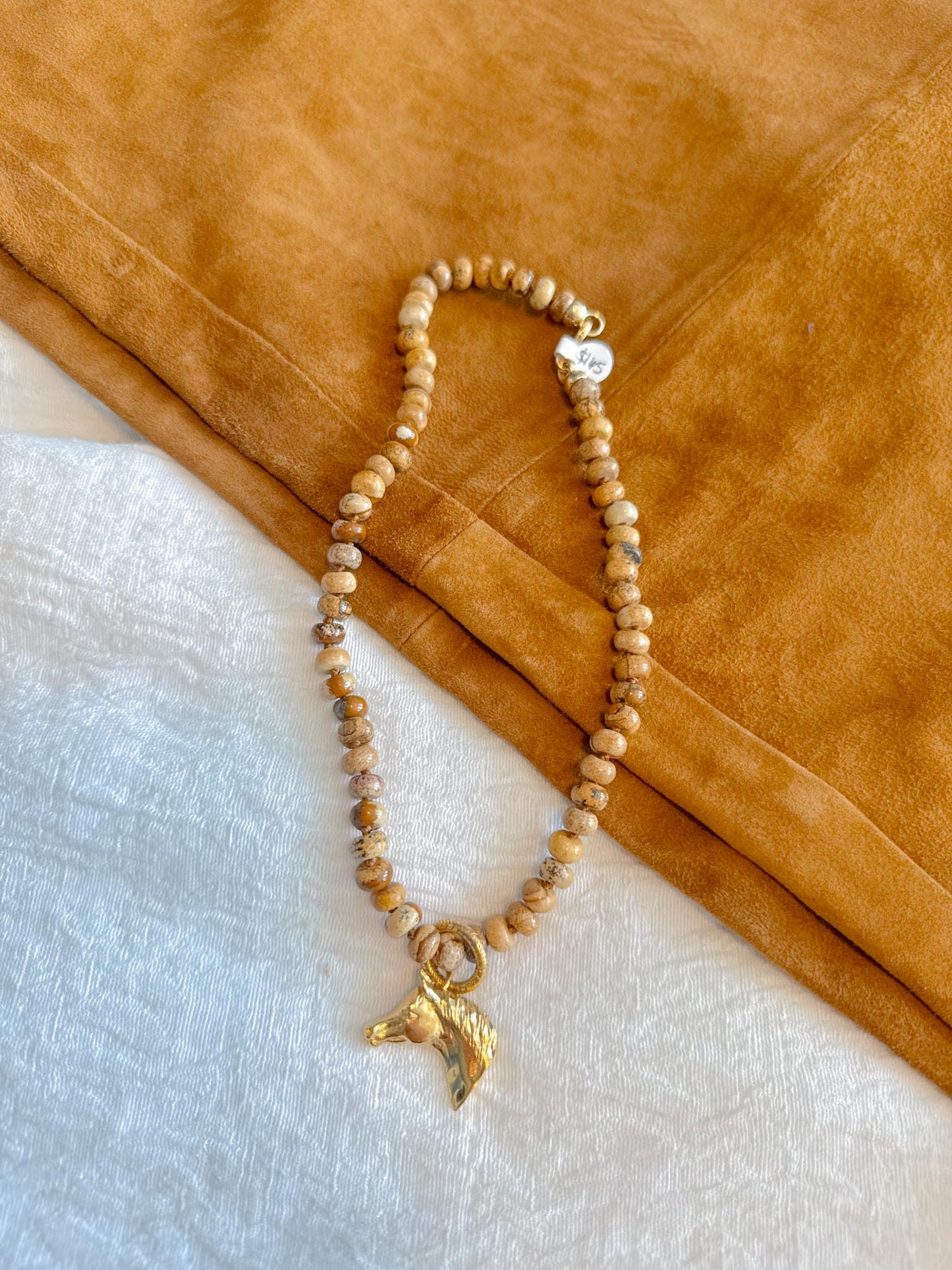 Stephanie Marie Jewelry "Beaded Necklace with Horse Head Pendant"