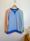 WANAKOME "Panna Multi-Stripe Sweatshirt" (Size S/M)