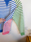 WANAKOME "Panna Multi-Stripe Sweatshirt" (Size S/M)
