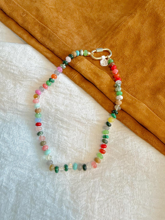 Stephanie Marie Jewelry "Colourful Beaded Paperclip Necklace"