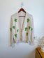 The Muse and I Cardigan with Embroidered Cacti (Size M)