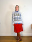 J.Crew Mohair Wool Print Sweater (Size L/XL)