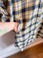 Barbour "Lunan Dress in Navy/Yellow Plaid" SOLD AS IS (Size L)