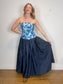 Full Maxi Skirt in Navy (Size L)
