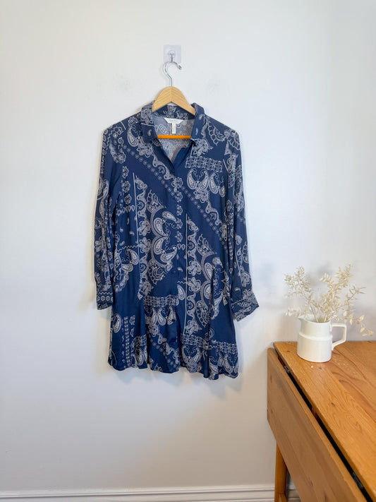 InWear "Esilya Dress in Navy Print" (Size M)
