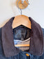 J.Crew Quilted Navy Chore Coat with Corduroy Collar (Size XS)