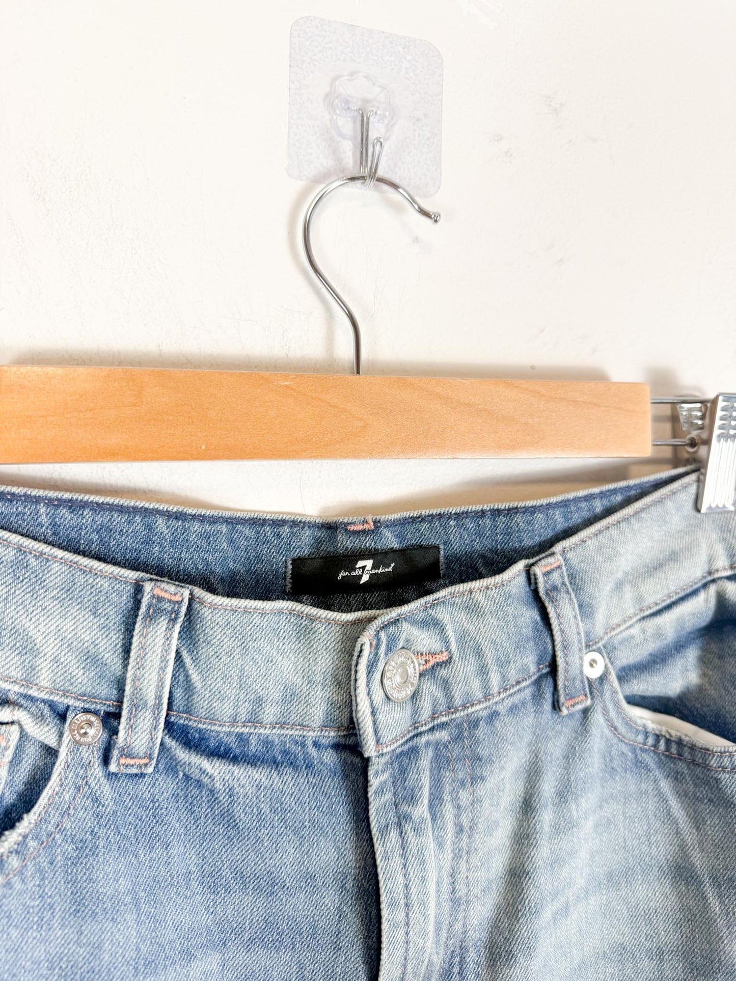 7 For All Mankind "Scout Wanderlust Jeans In Blue" NWT (Size 25)