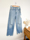 7 For All Mankind "Scout Wanderlust Jeans In Blue" NWT (Size 25)