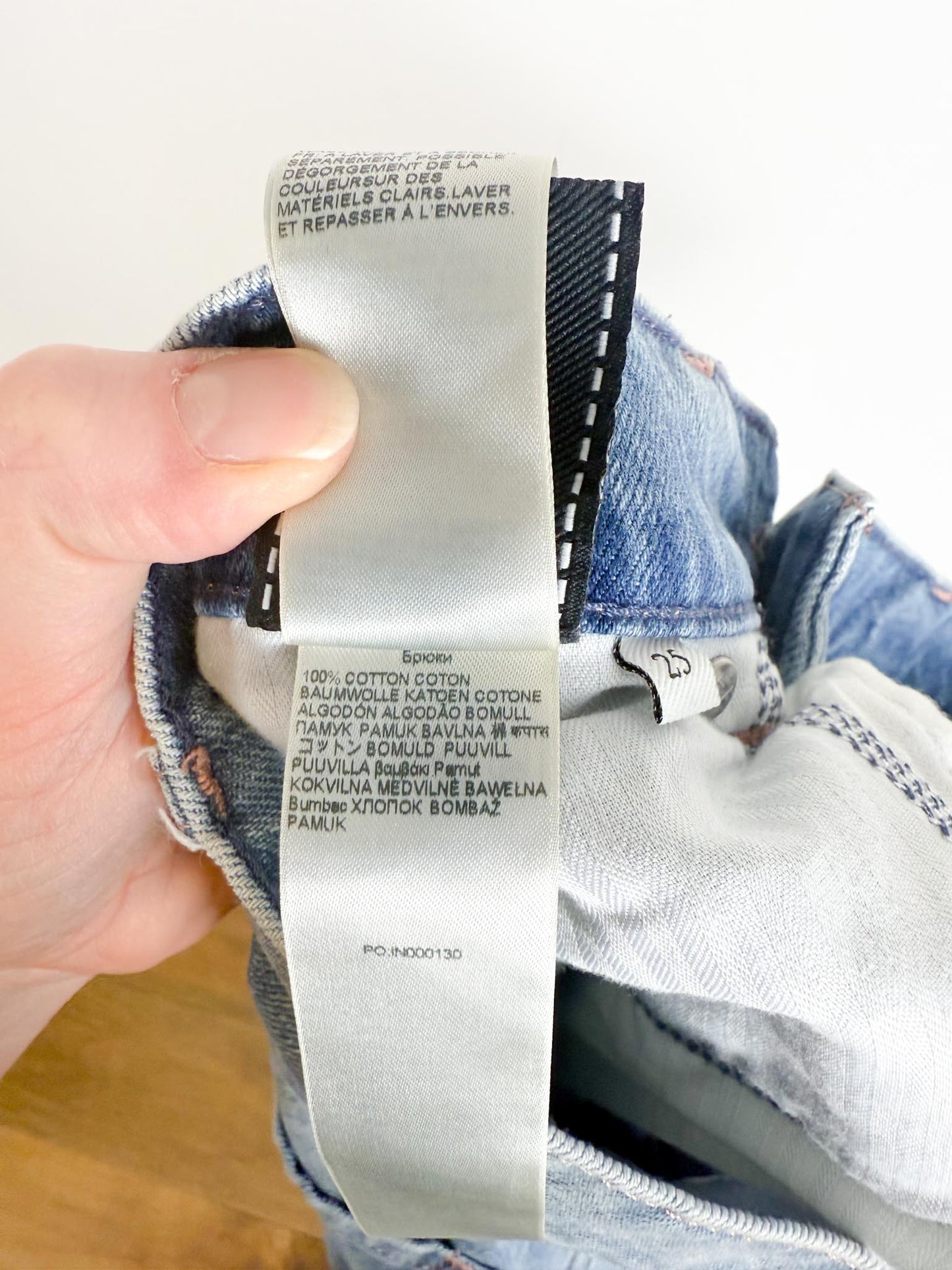 7 For All Mankind "Scout Wanderlust Jeans In Blue" NWT (Size 25)