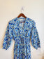 Part Two "SabrinnaPW Floral Dress in Blue/White" (Size M)