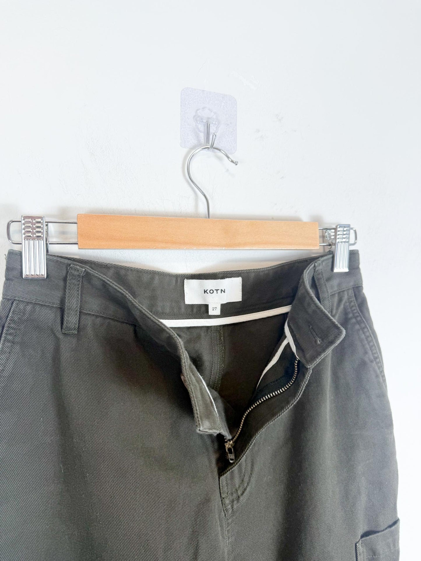 KOTN Slow Fashion Green Khaki Trousers (Size 27)