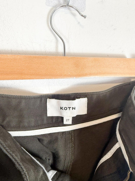 KOTN Slow Fashion Green Khaki Trousers (Size 27)