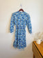 Part Two "SabrinnaPW Floral Dress in Blue/White" (Size M)