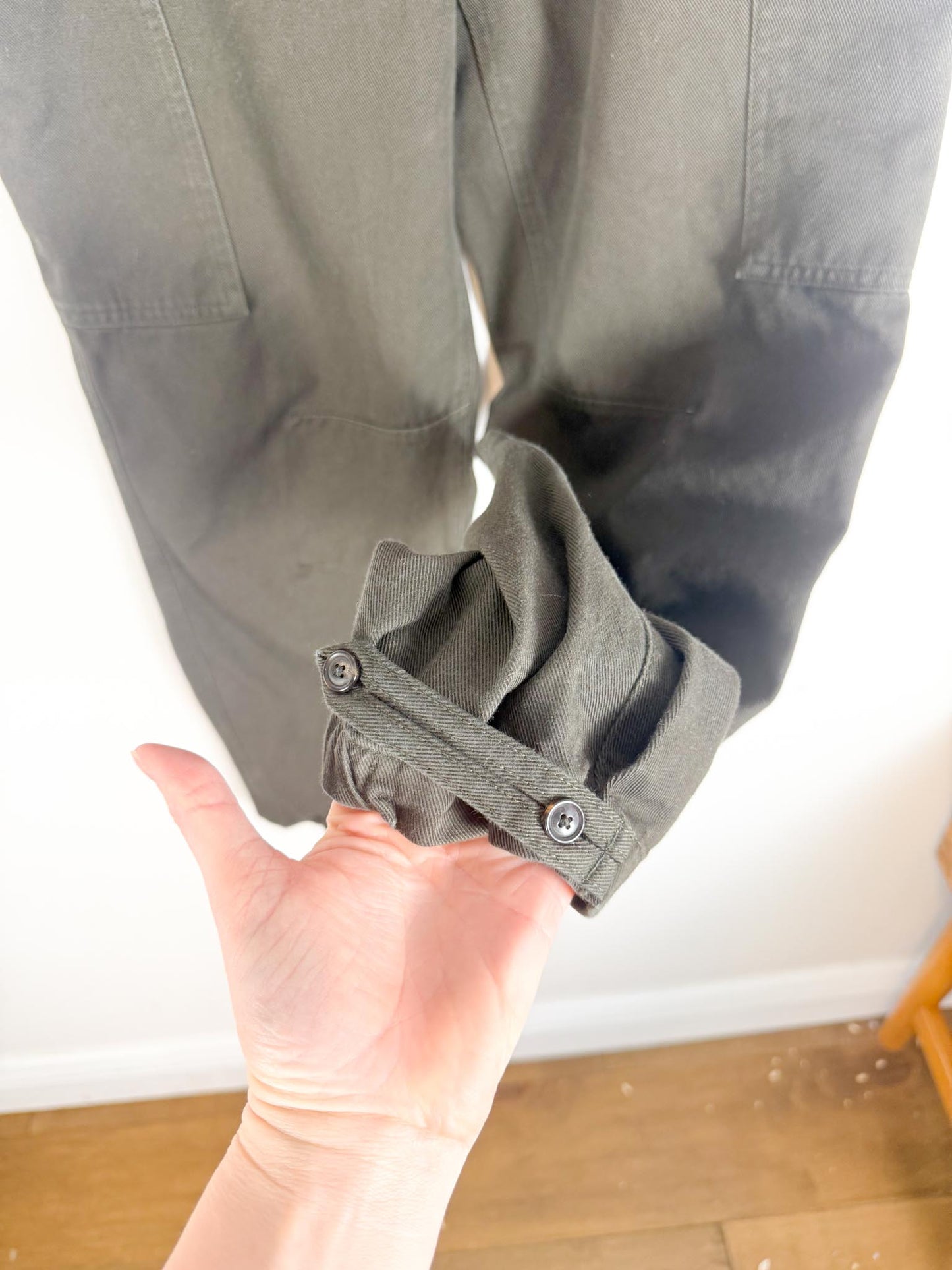 KOTN Slow Fashion Green Khaki Trousers (Size 27)