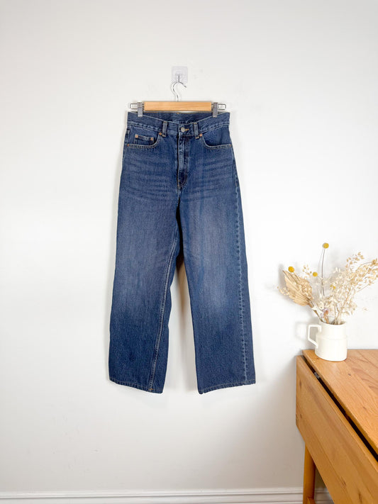 DR.DENIM "Echo Straight Jeans in Dark Canyon" (Size 28)