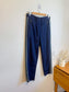 Part Two Striped Jogger Pants in Navy/Green (Size 36)