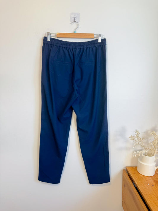 Part Two Striped Jogger Pants in Navy/Green (Size 36)