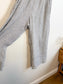 TAHARI Pull On Linen Pants in Heathered Grey (Size S)