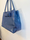 Kate Spade "Large Navy Ostrich Embossed Leather Tote"