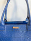 Kate Spade "Large Navy Ostrich Embossed Leather Tote"