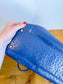 Kate Spade "Large Navy Ostrich Embossed Leather Tote"