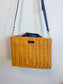 Kate Spade "Sam Floral Medley Wicker Medium Satchel"