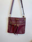 Poppy & Peonies "the Everday Crossbody Purse in Berry"