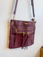 Poppy & Peonies "the Everday Crossbody Purse in Berry"