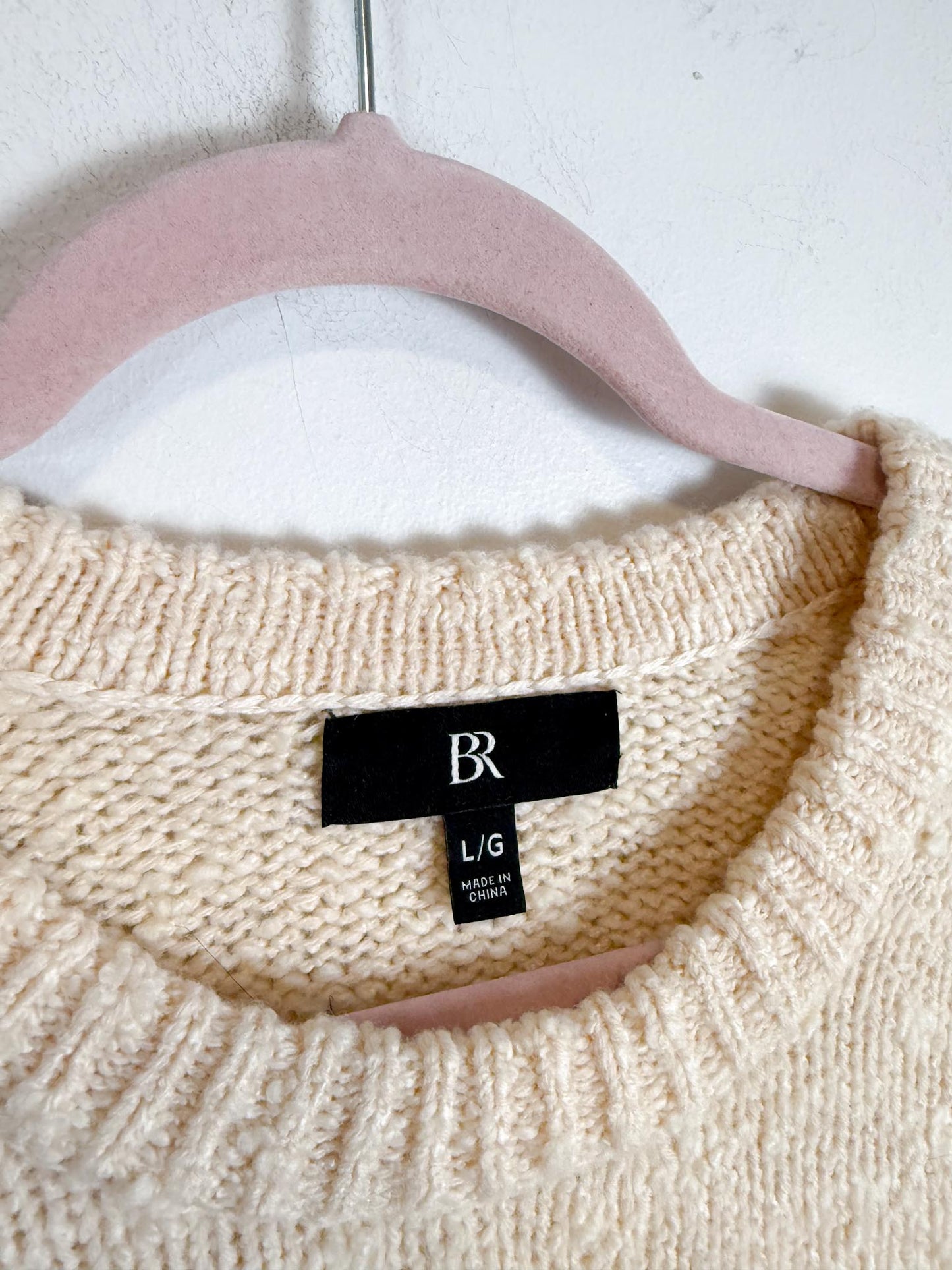 Banana Republic Wool Wide Sleeve Sweater in Cream (Size L)
