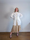 RINASCHIMENTO Long Ruffled Blouse in White (Size L)