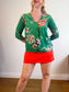 Part Two "Pax Blouse in Green Floral" (Size M/L)