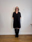 ALI GOLDEN Sustainable "Full Dress with Pockets in Black" (Size XS-M)
