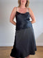 InWear Satin "ZilkyIW Midi Skirt" in Black (Size 10)