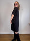ALI GOLDEN Sustainable "Full Dress with Pockets in Black" (Size XS-M)