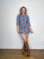 SEASALT CORNWALL Linen Floral Tunic Mini Dress (Size M/L)