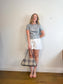 Sanctuary "Short-Sleeve Houndstooth Sequin Top" (Size S/M)