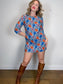 SEASALT CORNWALL Linen Floral Tunic Mini Dress (Size M/L)