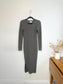 Nation LTD "Alanna Waffle Knit Dress in Grey" (Size S)