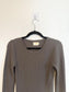 Nation LTD "Alanna Waffle Knit Dress in Grey" (Size S)