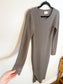 Nation LTD "Alanna Waffle Knit Dress in Grey" (Size S)
