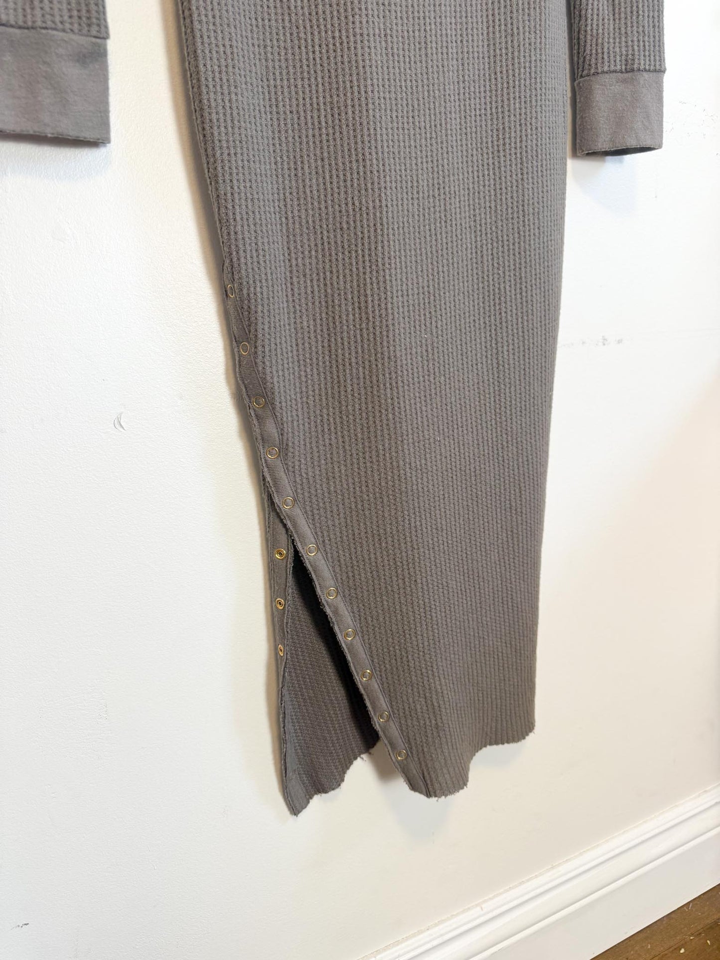 Nation LTD "Alanna Waffle Knit Dress in Grey" (Size S)