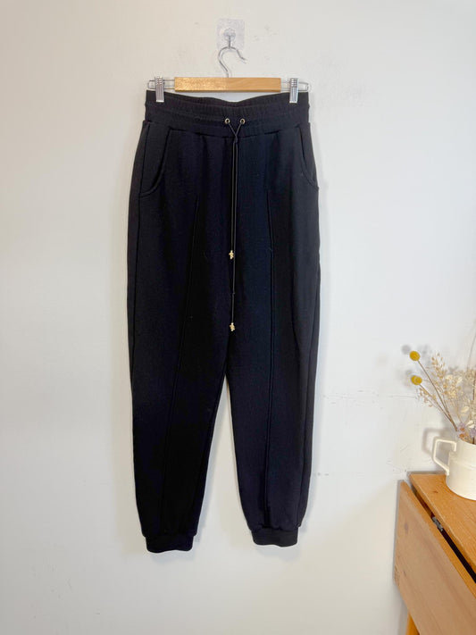 AJE "Flores Trackpant in Black" (Size S)