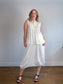 Weekend MaxMara Sleeveless Embroidered Linen Top in White (Size L)