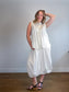Weekend MaxMara Sleeveless Embroidered Linen Top in White (Size L)